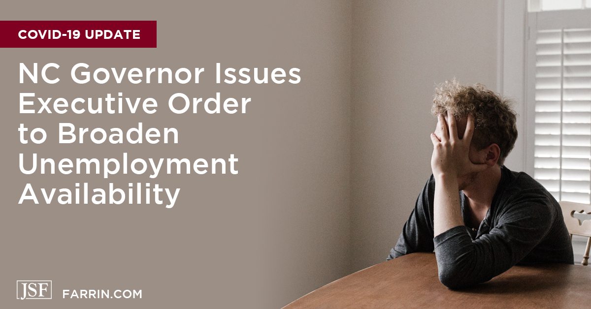 Roy Cooper issues executive order to broaden unemployment availability