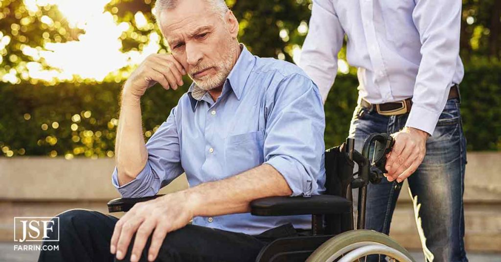 Man in a wheelchair in need of social security disability benefits in Raleigh, NC