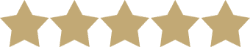 five star review badge