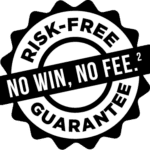 No win, no attorney fee, risk-free guarantee icon. James Scott Farrin offers this guarantee to our clients in Durham, NC