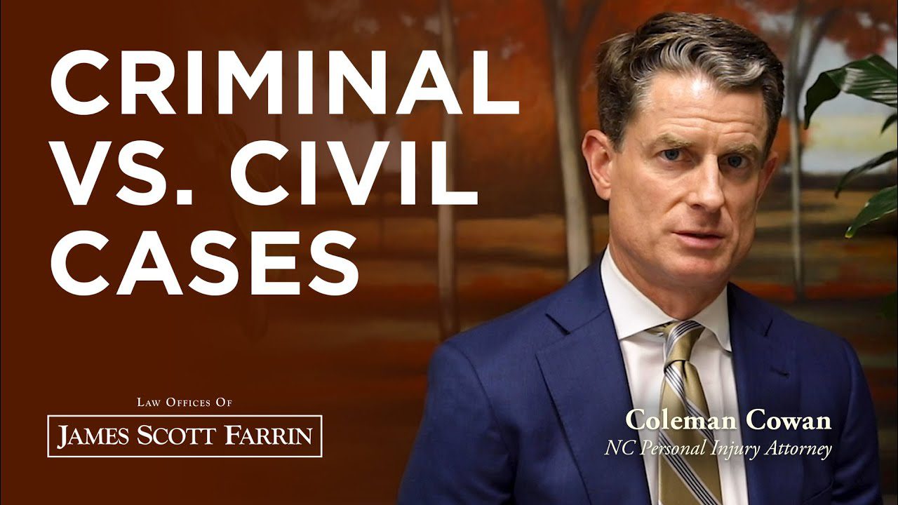 The difference between criminal vs. civil legal cases