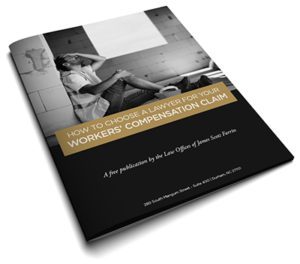 A helpful booklet from James Scott Farrin about choosing a lawyer for your workers' comp claim.