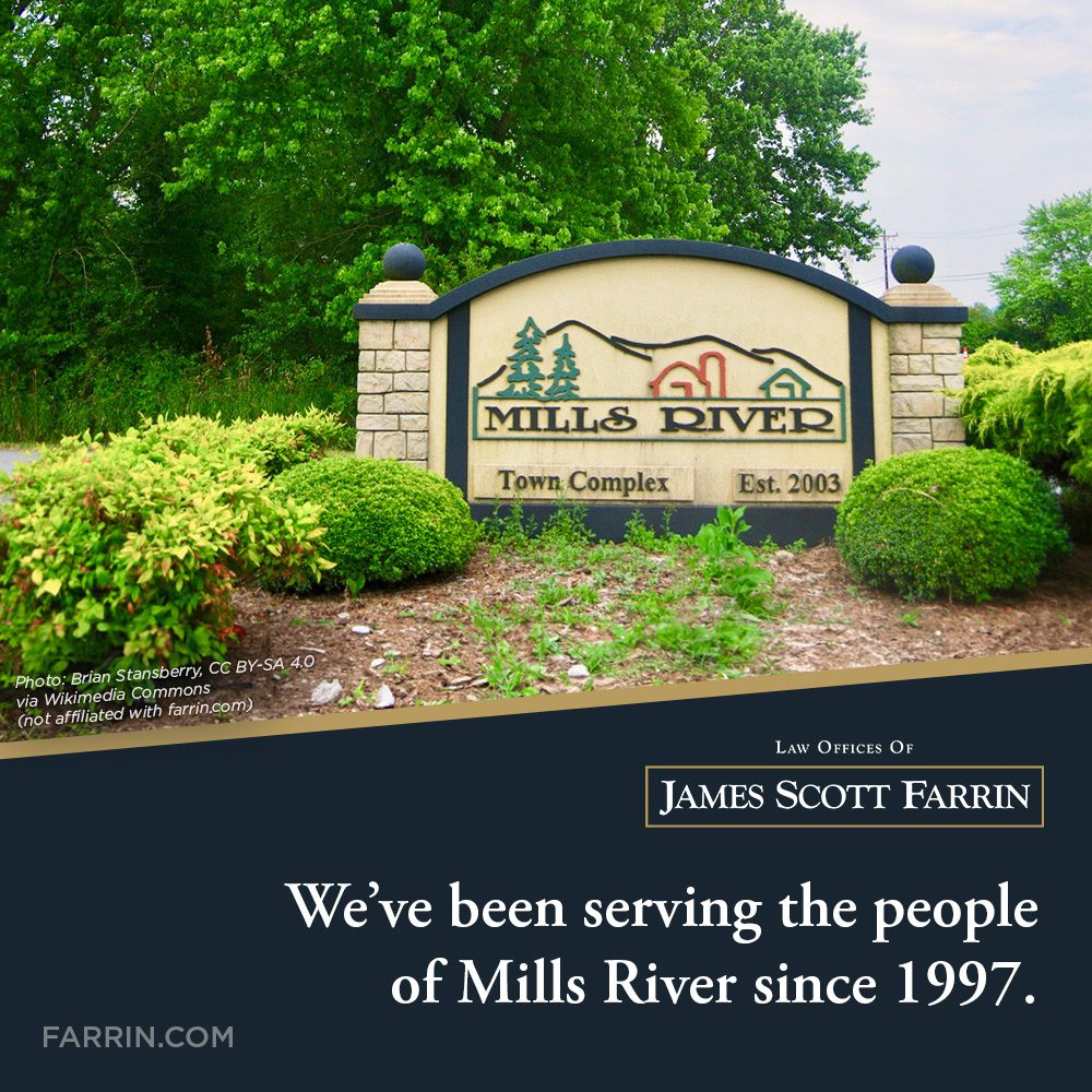 The Law Offices of James Scott Farrin have been serving the people of Mills River NC since 1997.
