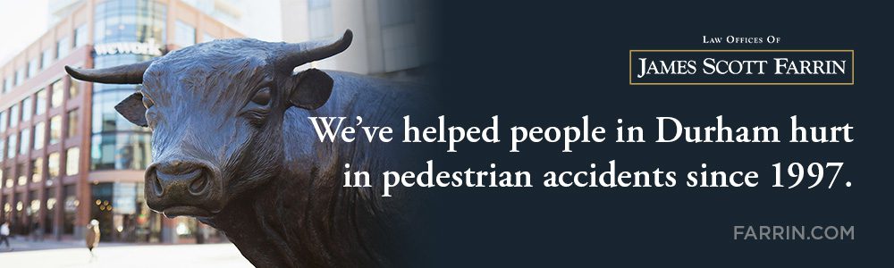 The Law Offices of James Scott Farrin has been helping people hurt in bicycle accidents in Durham since 1997.